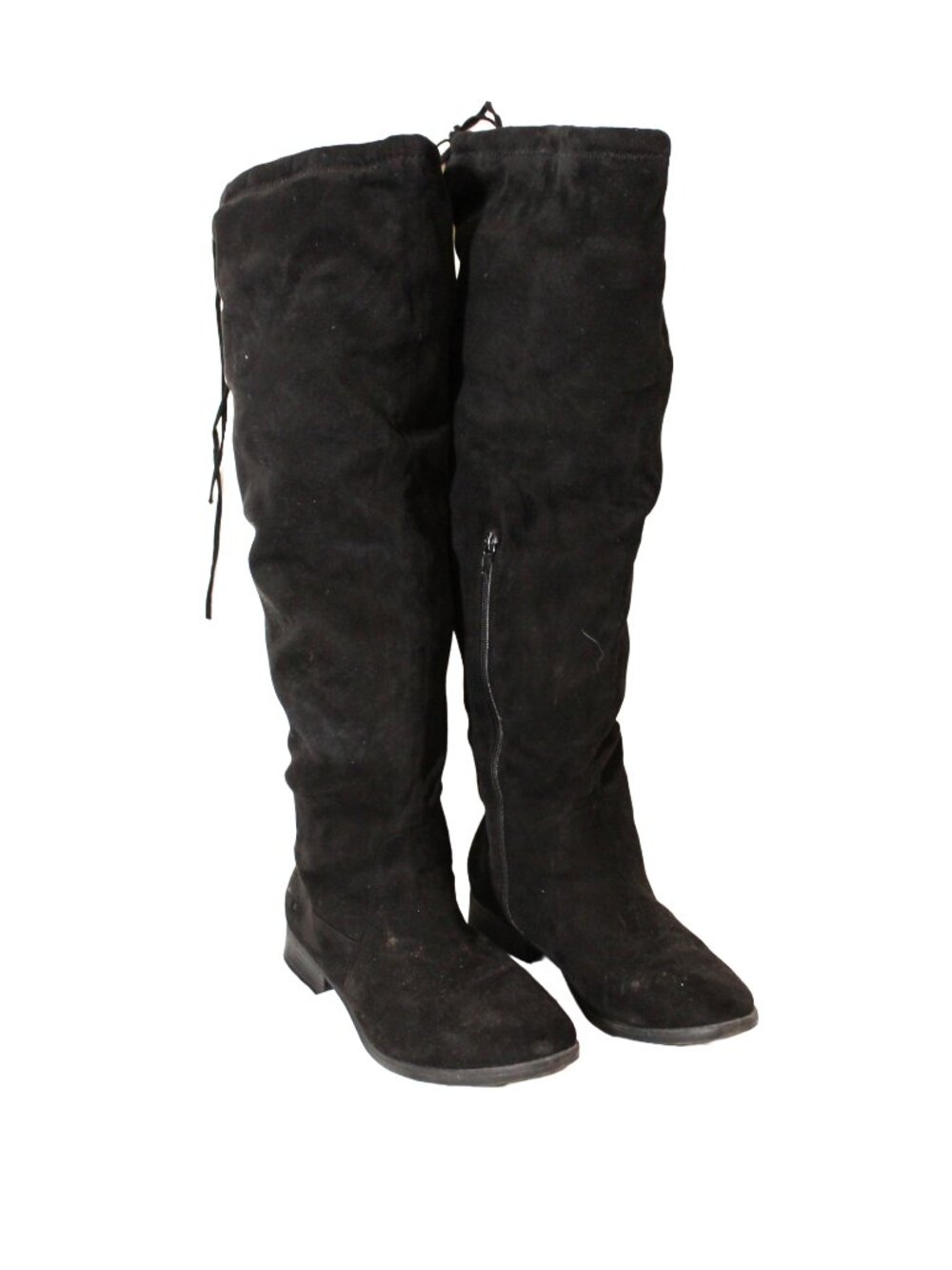 Charlotte Russe Plus Size Black Thigh High Boots 10W
